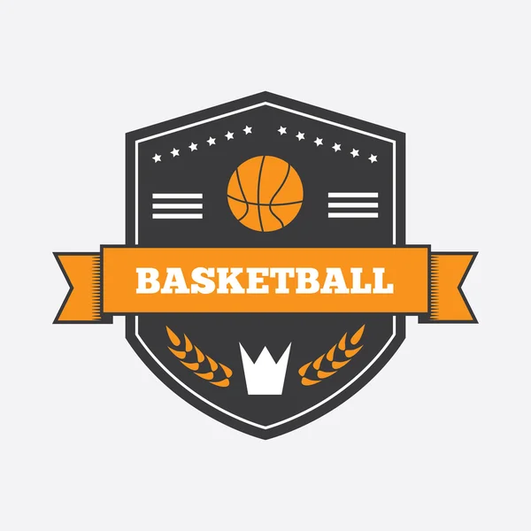 Koszykówka logo design — Wektor stockowy