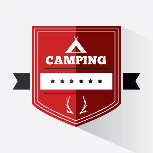 Design logo-uri camping — Vector de stoc