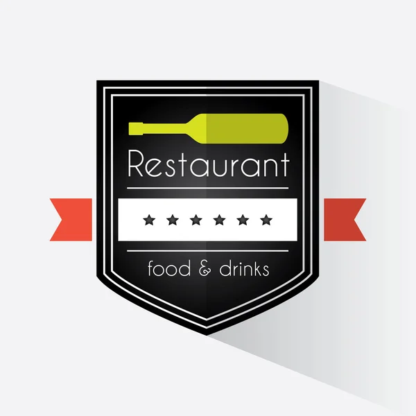 Restaurang Logotypdesign — Stock vektor