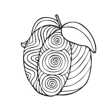 Boyama kitabı sayfa tasarım Yetişkin