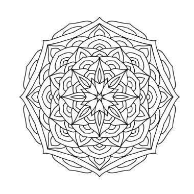 Mandala boyama kitabı yetişkinler için