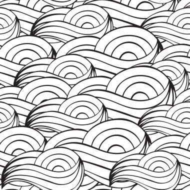 Boyama kitabı resmi olan dalga