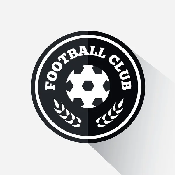 Emblema de fútbol o fútbol — Vector de stock