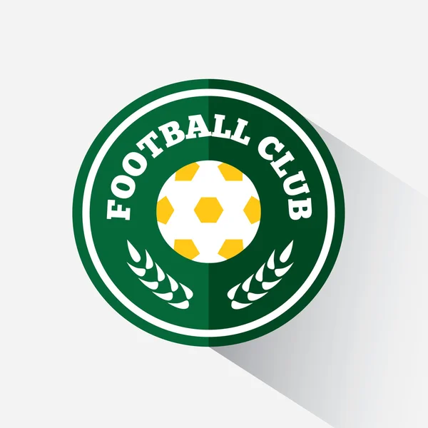橄榄球或足球徽章 — 图库矢量图片