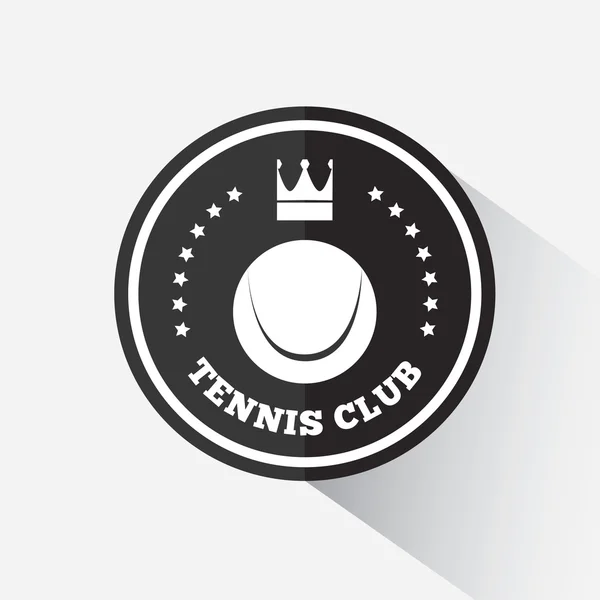 Modèle d'emblème de tennis — Image vectorielle