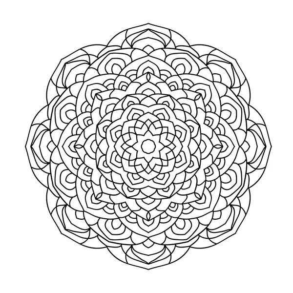 Mandala coloring book for adults — Stock Vector