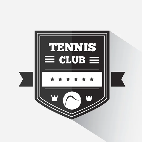 Modèle d'emblème de tennis — Image vectorielle