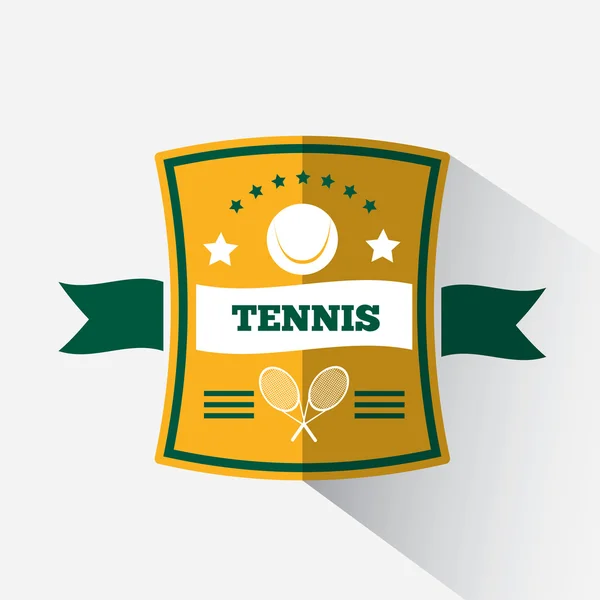 ロゴ デザイン テニス — ストックベクタ