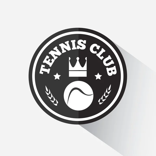 Modèle d'emblème de tennis — Image vectorielle