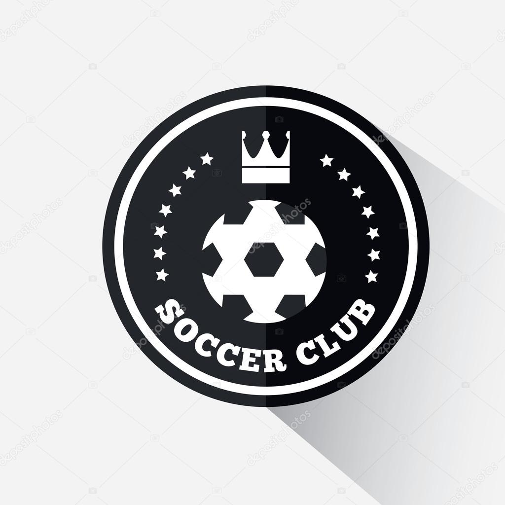 Football logo. Team play in football. Football or soccer emblem