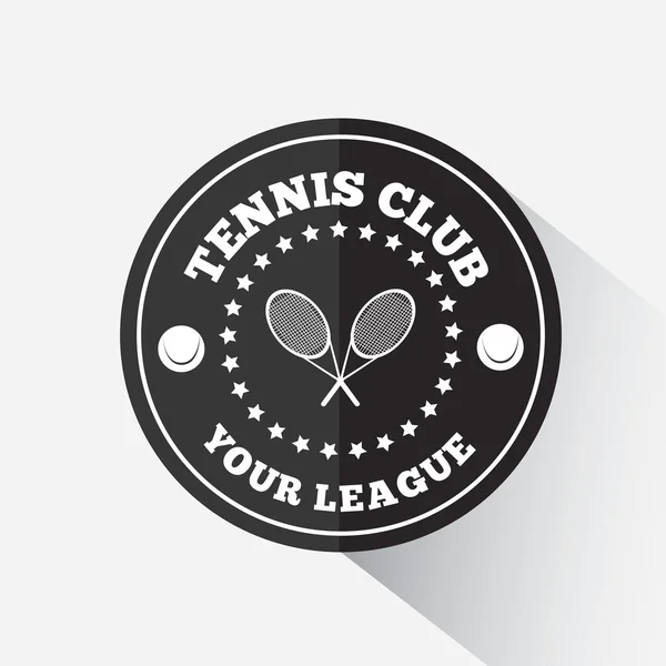 Tennis emblem template — Stock Vector