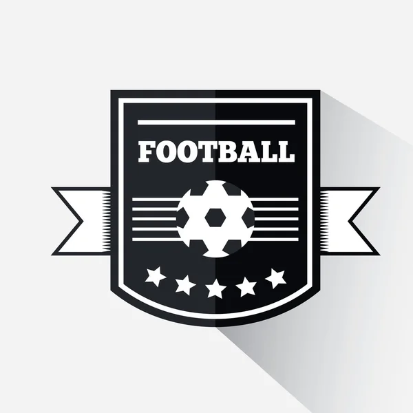 橄榄球或足球徽章 — 图库矢量图片