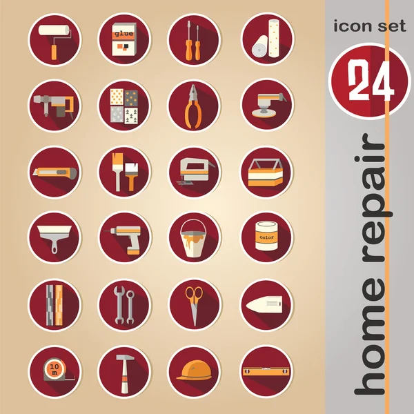 Web icon set - home repair tools — Stock Illustration Web icon set - home repair tools Royalty Free Stock Vectors