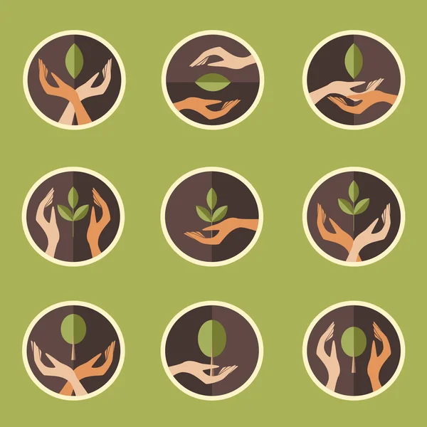 Set eco — Stock Vector