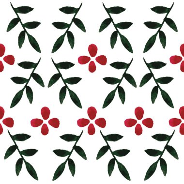 çiçek suluboya seamless modeli