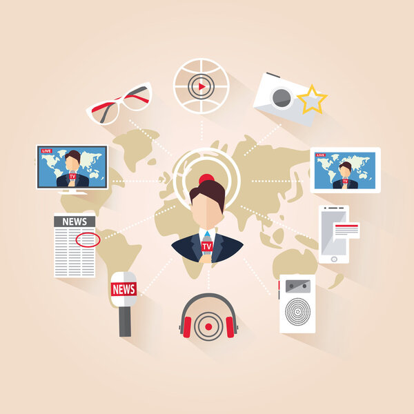 Live news, journalism, television