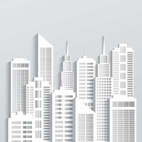 Skyline cidade moderna — Vetor de Stock