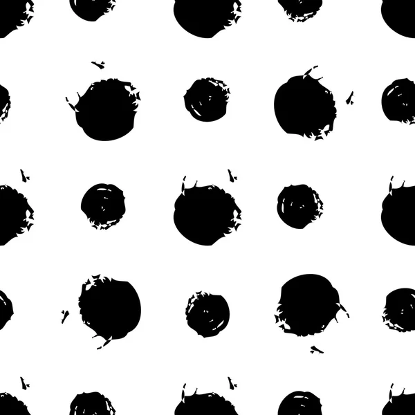 Hand drawn pattern with short brush strokes in black and white — 图库矢量图片