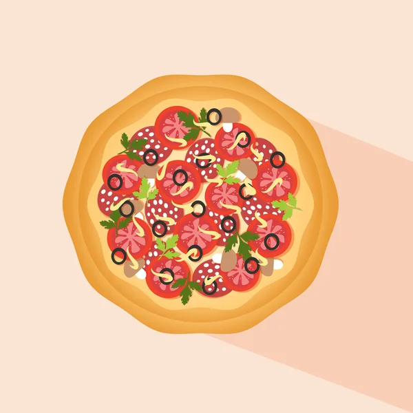 Pizza logotyp — Stock vektor