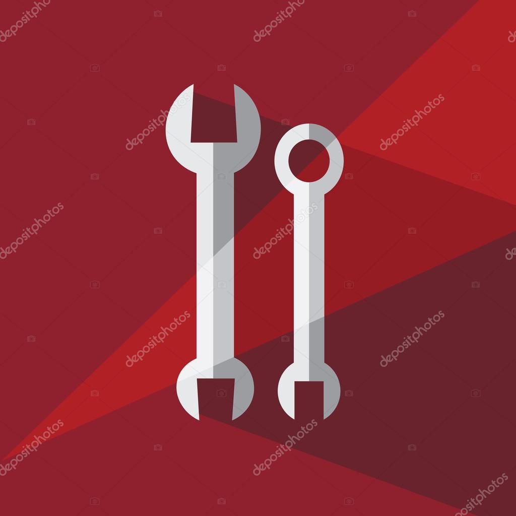 Repair service label. Vector logo design template. Flat design.