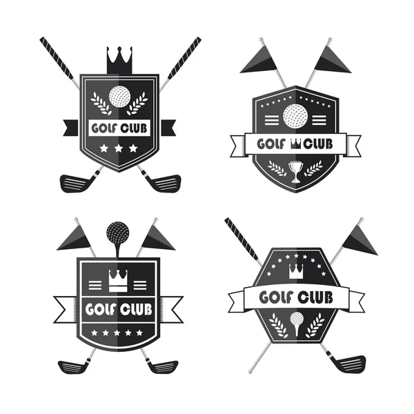 Set de embleme de golf sau golf — Vector de stoc