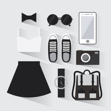 Woman modern clothing set