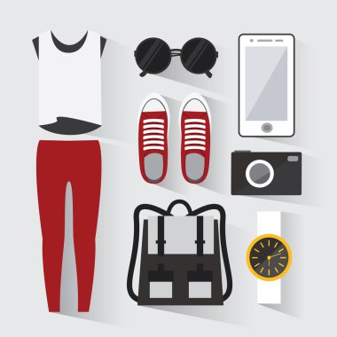 Woman modern clothing set