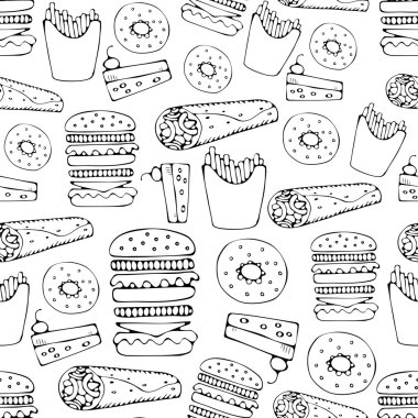 fast-food sorunsuz desen