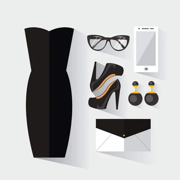 Vrouw kleding set — Stockvector