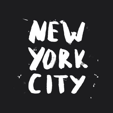 New York city - lettering design