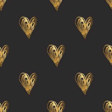Altın kalpler ile Seamless Modeli