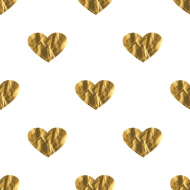 Altın kalp seamless modeli