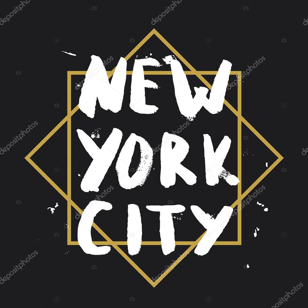 New York city - lettering design