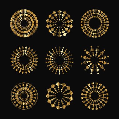 Gold tribal tattoo