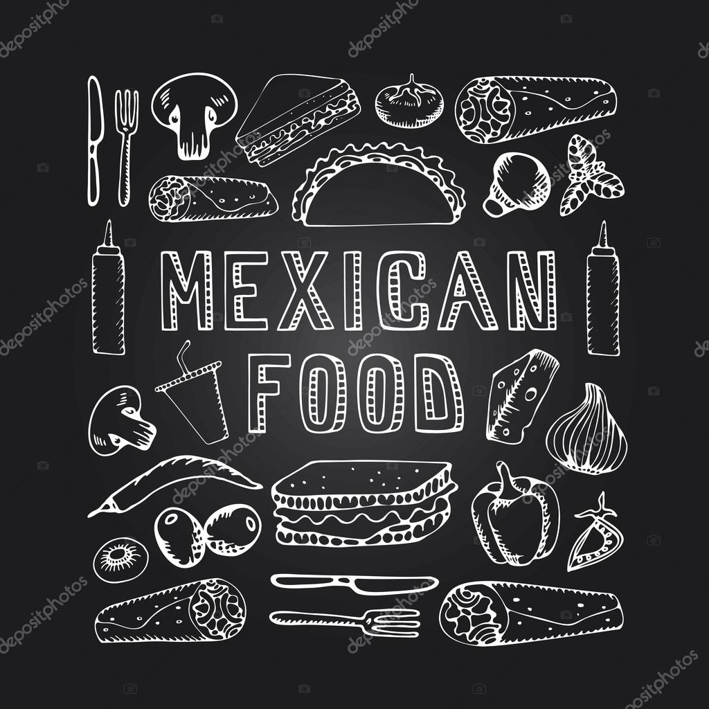 Mexican Food Mexican Kitchen Stock Vector C Jly19 89005424