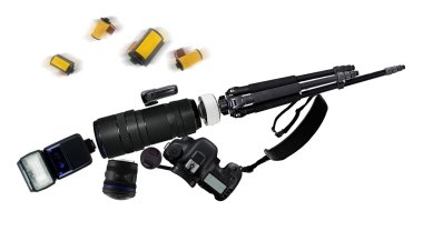 Fotoğraf lens bir tüfek şekil verme