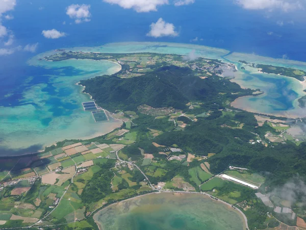 Luchtfoto van Ishigaki Island — Stockfoto