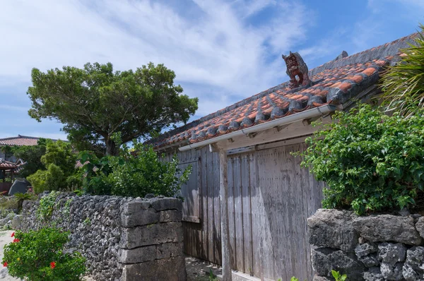 Okinawan style house in Taketomi Island — Stock Photo, Image