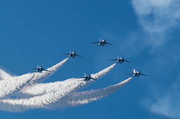 Demonstration Flights of Blue Impulse — Stock Photo, Image