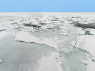 Drift Ice of Okhotsk Sea clipart