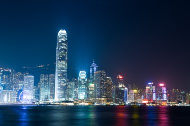 Victoria Limanı Hong Kong'NightView