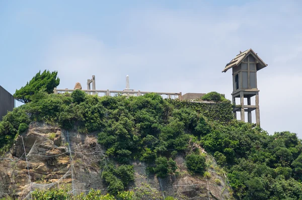 Überreste des Hashima-Schreins von gunkanjima (hashima) in Nagasaki, Japan — Stockfoto