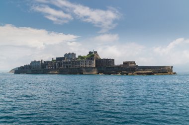 gunkanjima (Hashima'da ada) nagasaki, Japonya