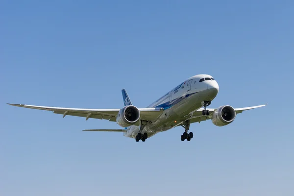 Boeing 787-8 landing — Stock Photo, Image