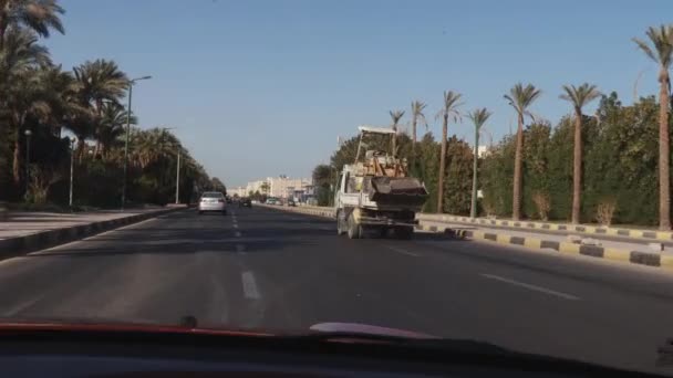 Hurghada Mısırın Merkezi Caddesi — Stok video