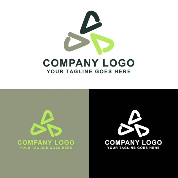 Logotipo Del Nombre Marca Perfecto Para Empresa Negocio — Vector de stock