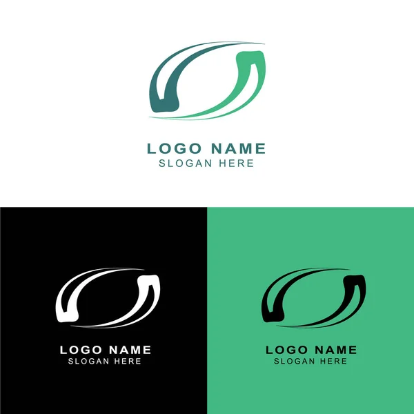 Modelo Design Logotipo Com Mesma Combinação Cores Linha — Vetor de Stock