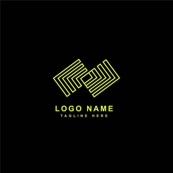 Diseño Logotipo Cuadros Con Color Dorado — Archivo Imágenes Vectoriales