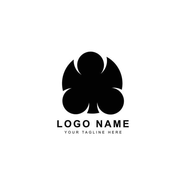 Diseño Creativo Del Logotipo Negro Sobre Fondo Blanco Para Empresas — Archivo Imágenes Vectoriales