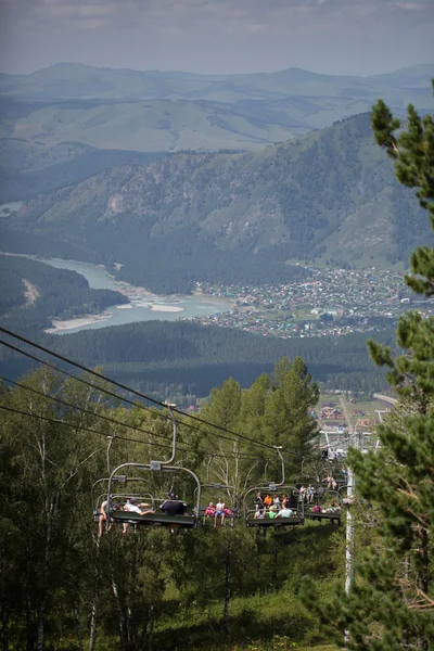 View of a small town from a height — Stock Photo, Image